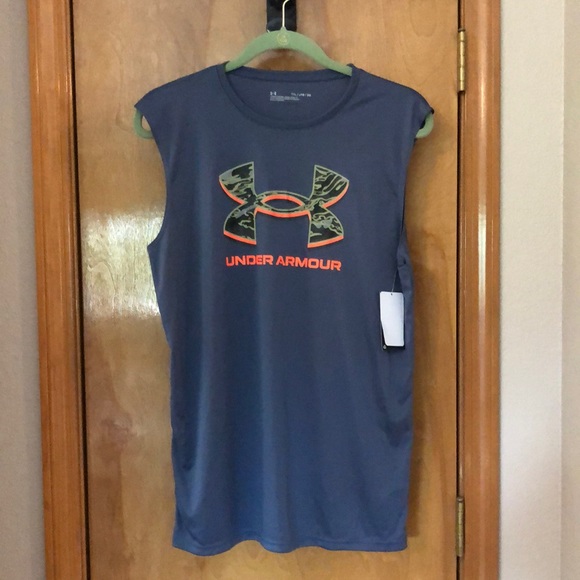 Boy’s XL Under Armour Tech Graphic Muscle shirt - Picture 1 of 3